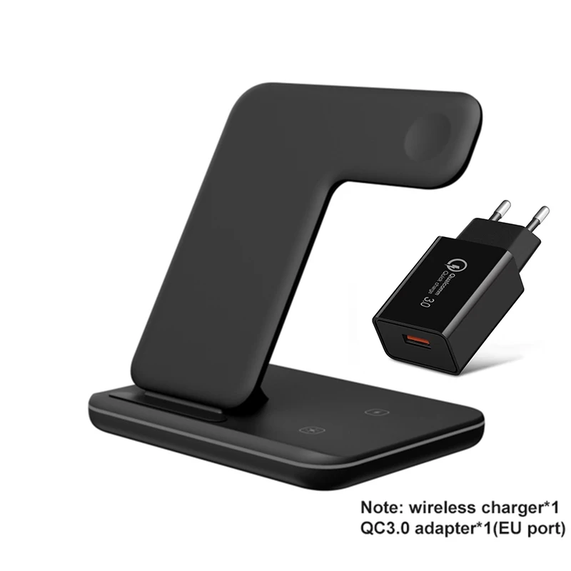 3 in 1 Wireless Charger Stand 15W Qi Fast Charging Dock Station for Apple Watch iWatch 7 AirPods Pro For iPhone 13 12 XS 8 Plus samsung wireless charger Wireless Chargers