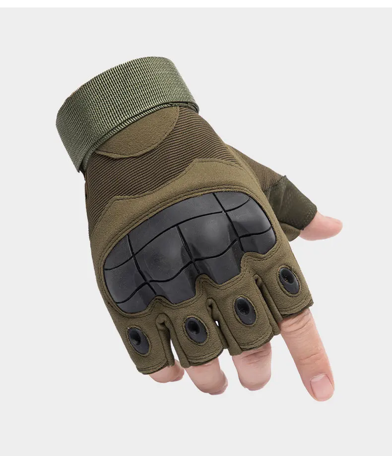Военные тактические перчатки с полупальцами, жесткие, на концах пальцев, для охоты, кемпинга, мотоцикла, перчатки для боевой подготовки, армейская перчатка для стрельбы