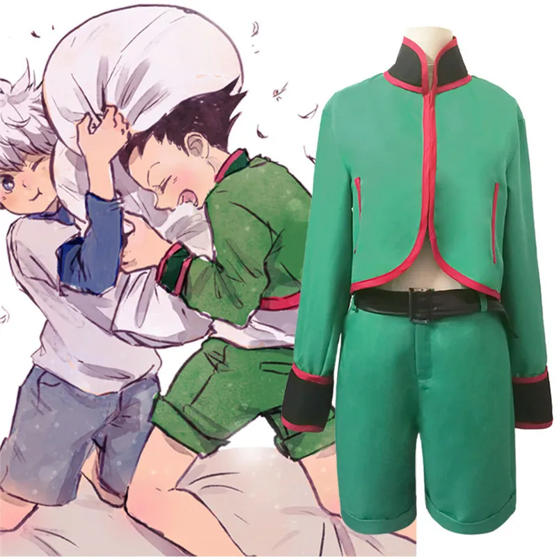 Костюм для косплея из аниме Hunter X Gon Freecss зеленая униформа костюм x одежда мужчин и