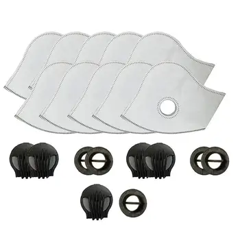 

10pcs Set Anti PM2.5 Cotton Anti Haze Anti-dust Mask Activated Carbon Filter Respirator Mouth-muffle With Valve NShopping