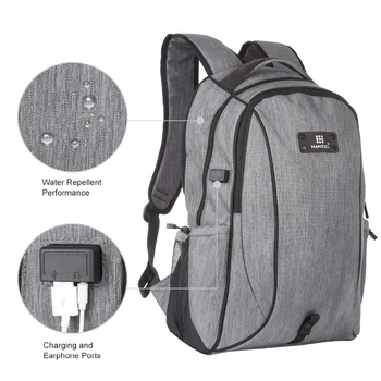 

HAWEEL Outdoor Portable Canvas Dual Shoulders Laptop Backpack