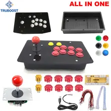 DIY аркадный набор джойстика 10 кнопок аркадный джойстик acryl 5Pin USB кабель кнопки все в одном сборка