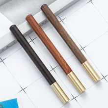 Stylo à bille en bois 0.5mm à encre noire, stylo à bille pour signature, bureau, école, écriture, cadeau, papeterie, fournitures scolaires