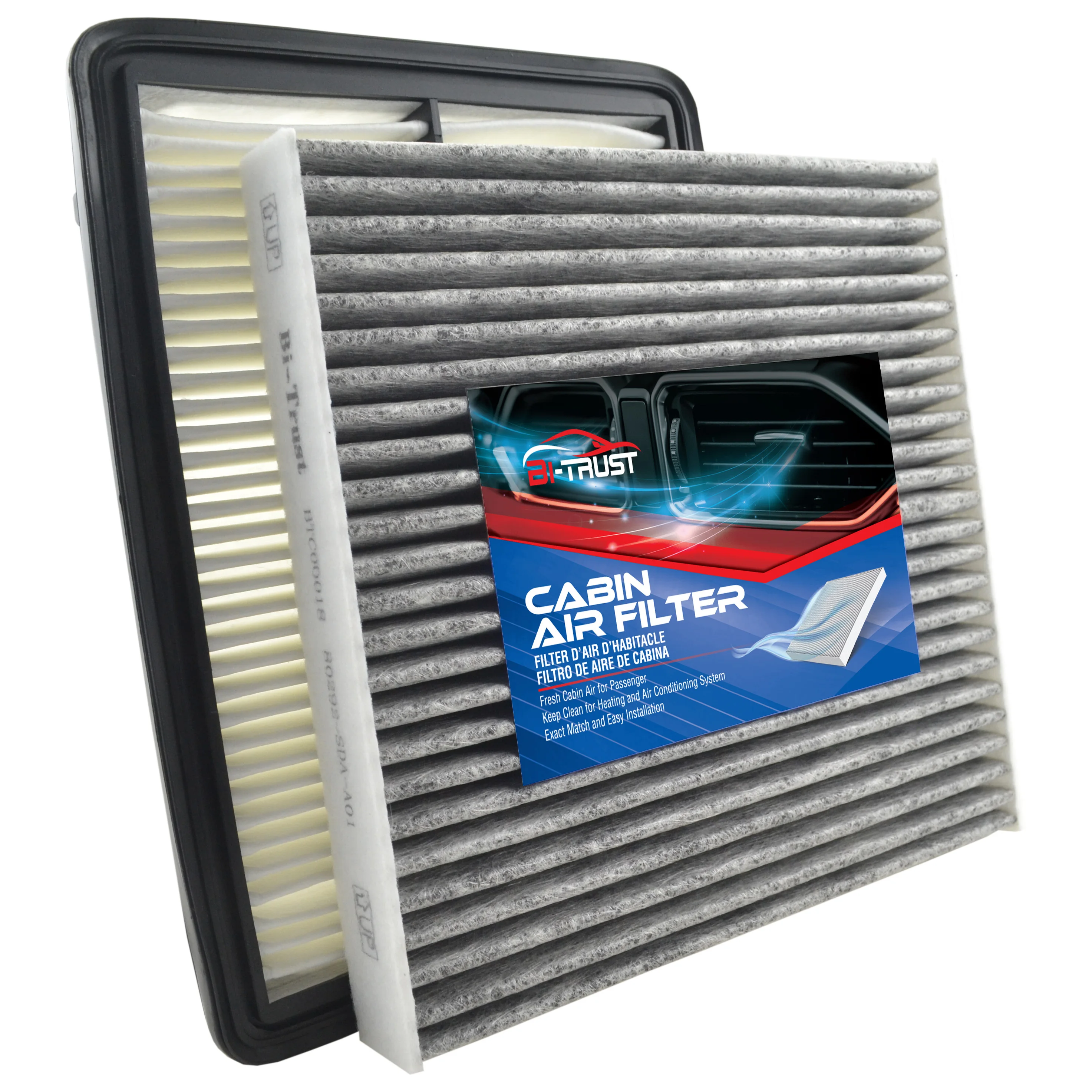 

Bi-Trust Engine & Cabin Air Filter for Honda Accord 3.5 2008-2012/Acura TL 3.5 3.7 2009-2014/Acura TSX 3.5 2010-2014