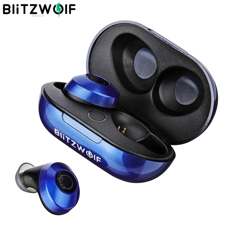 Baratos BlitzWolf BW FYE5 bluetooth 5.0 TWS Auriculares inalámbricos verdaderos Auriculares Auriculares deportivos de bolsillo HiFi Bass Estéreo Auriculares con sonido Auriculares Auriculares con cancelación de ruido pasivo Au