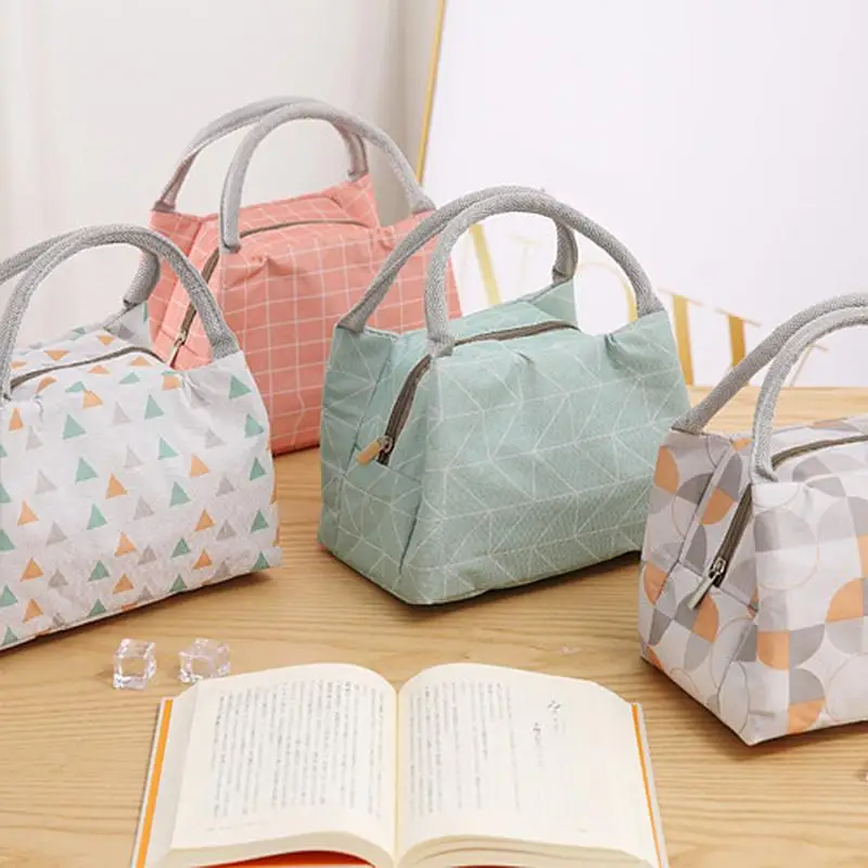 

1pcs Functional Pattern Cooler Lunch Bags Tote Picnic Storage Box Pouch Lunch Bags For Women Kids