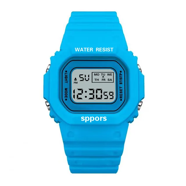 New Fashion Transparent Digital Watch Square Women Watches Sports Electronic Wrist Watch Reloj Mujer Clock Dropshipping Style 12