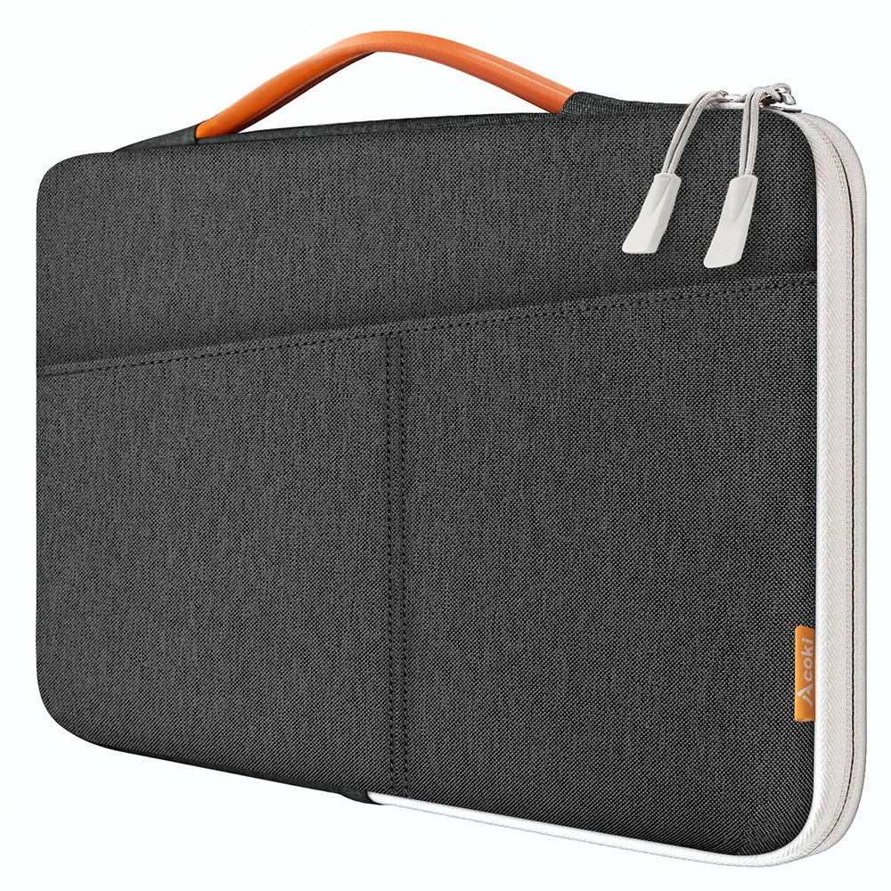

Laptop Sleeve for 13-14.1 inch, Multi-pocket Waterproof Notebook Case with Portable Handle, 13-13.3 Notebook bag for MacBook