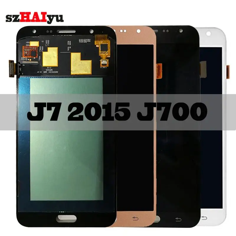 

Super AMOLED LCD For Samsung Galaxy J7 2015 J700 J700H J700FN J700F J700M LCD Display Touch Screen Digitizer 1920x1080 5.5''