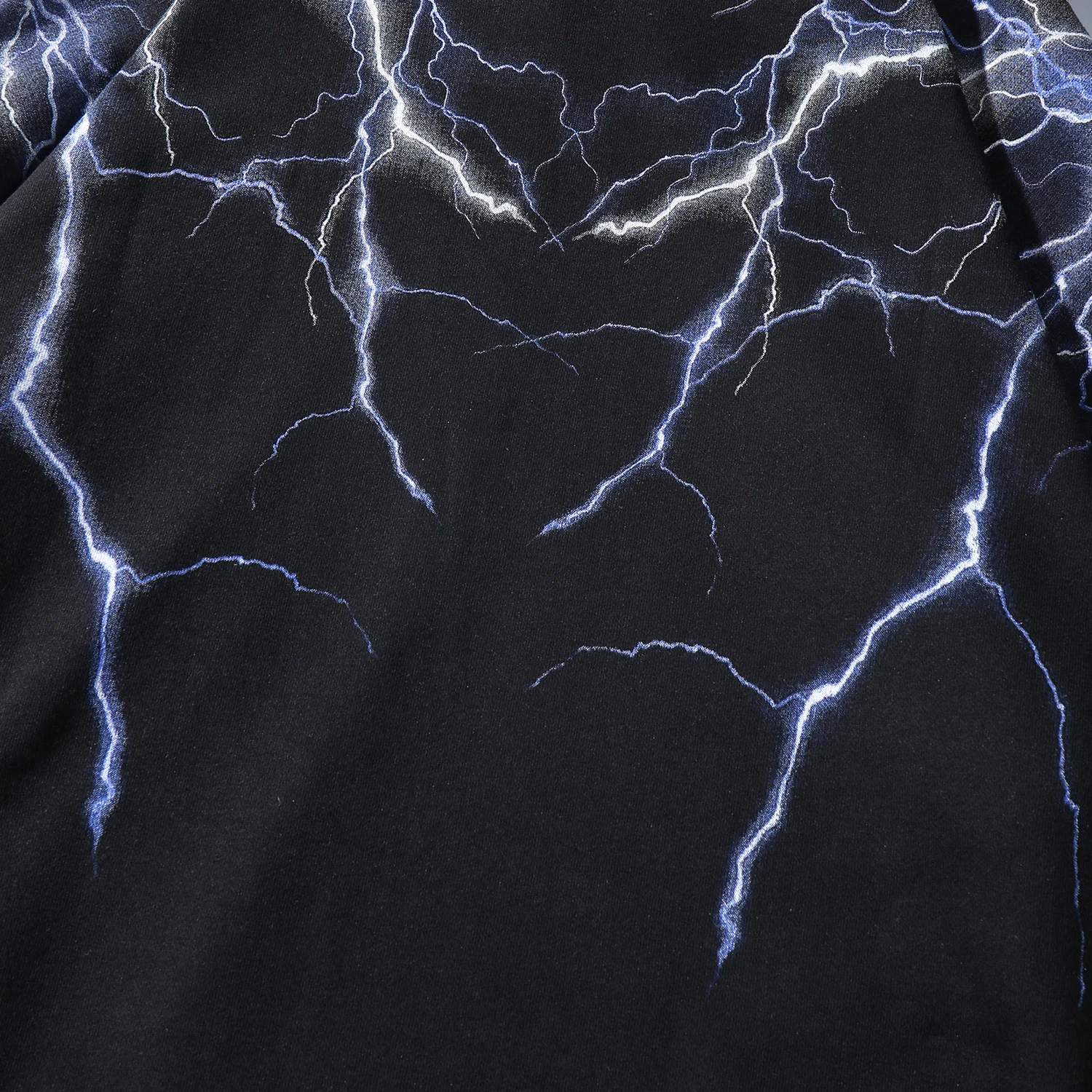 Aelfric Eden sudadera trueno sudaderas con capucha de los hombres rayo suelto jersey con trueno Harajuku de algodón Casual Hip Hop Sudadera con capucha _ - AliExpress Mobile