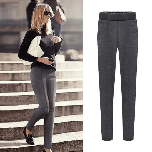 Капри женские брюки 2020 Весна размера плюс XL-6XL облегающие Женские Леггинсы