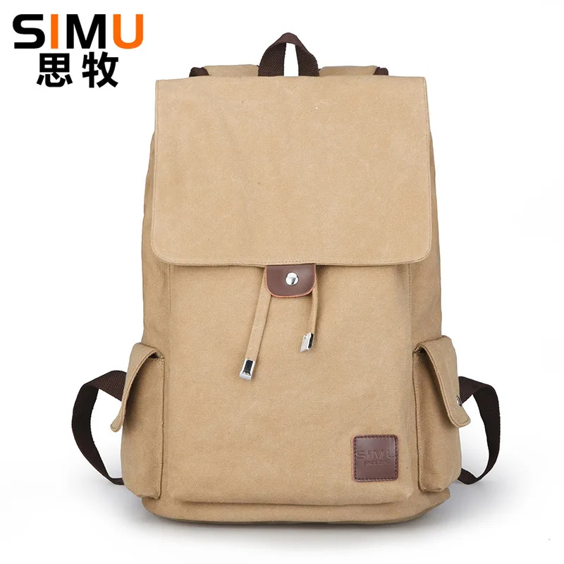 

Spring New Style Men Canvas Backpack Large Capacity Retro Travel Canvas Bag Single Shoulder WOMEN'S Bag