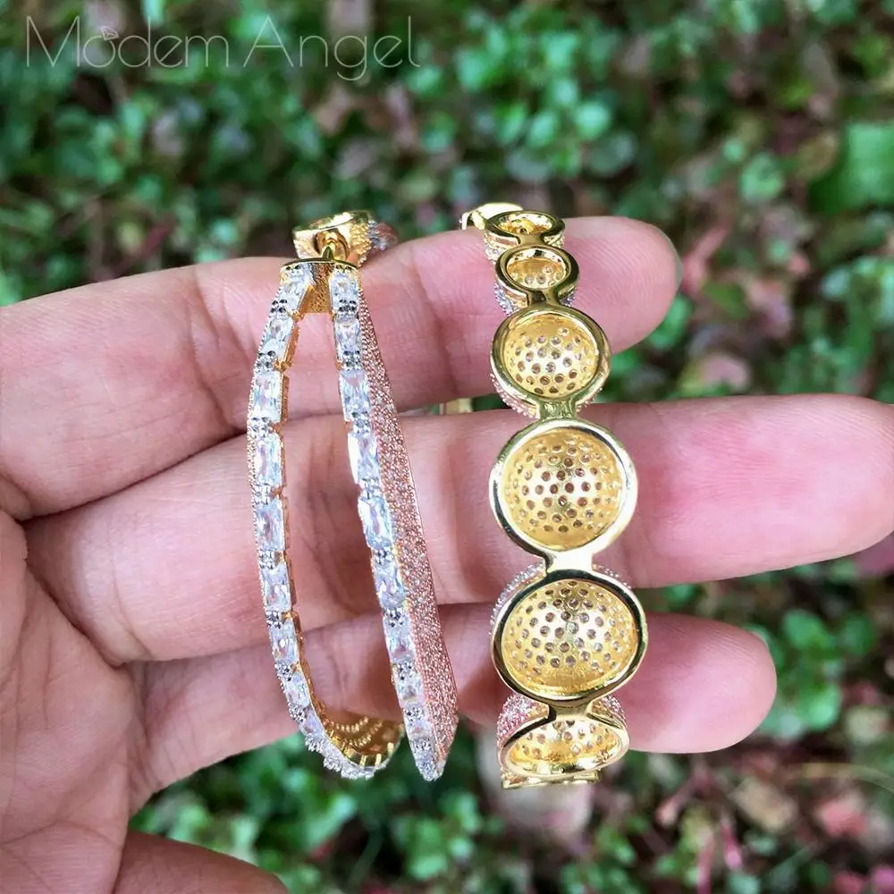 Роскошные серьги ModemAngel в форме шара большие полностью покрытые микролом
