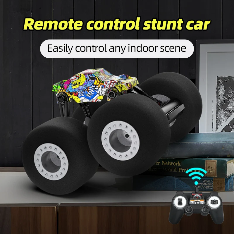 

Big wheel RC Stunt Car 2.4G Soft Sponge Tires Indoor Vehicle Model Drift Radio Controlled Buggy Machine Remote Control Cars Toys