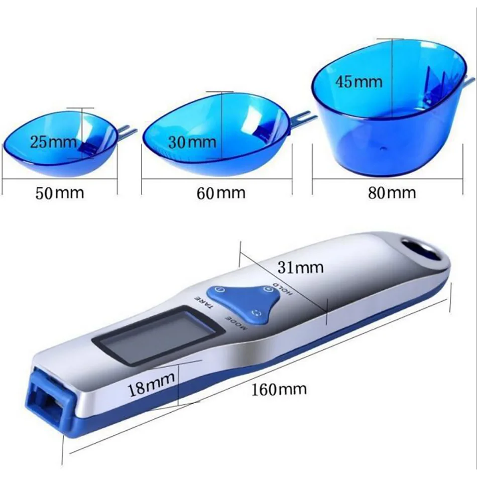 

New 300g/0.1g Portable LCD Digital Kitchen Scale Measuring Spoon Gram Electronic Spoon Weigh Volumn Tools Home Appliance