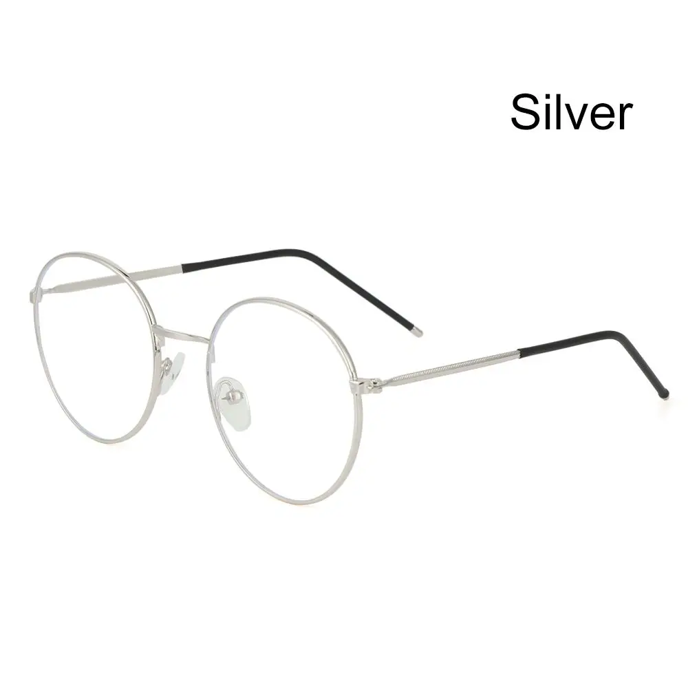 light blocking glasses Fashion Round Computer Vintage Metal Glasses Eyeglasses Protection Anti-Blue Light Eyeglasses Ultra Light Frame prescription blue light glasses Blue Light Blocking Glasses