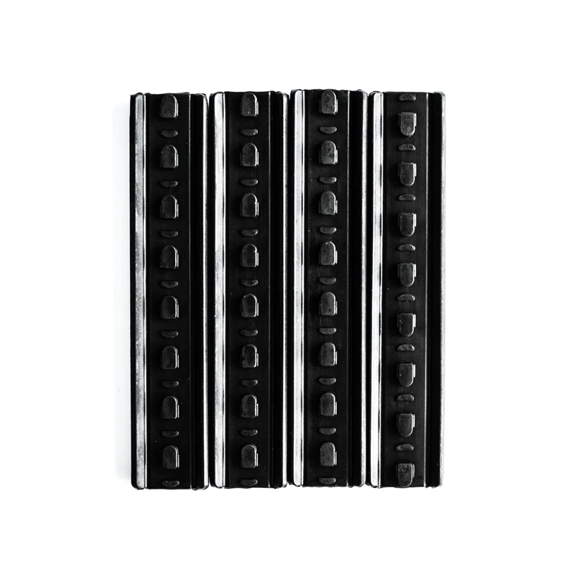 4pcs/set Handguard Panel Ribbed 20mm Picatinny/weaver RaiL Covers For M4 Series AEG Toy Water Gun Accessories - Цвет: Design 2 Black