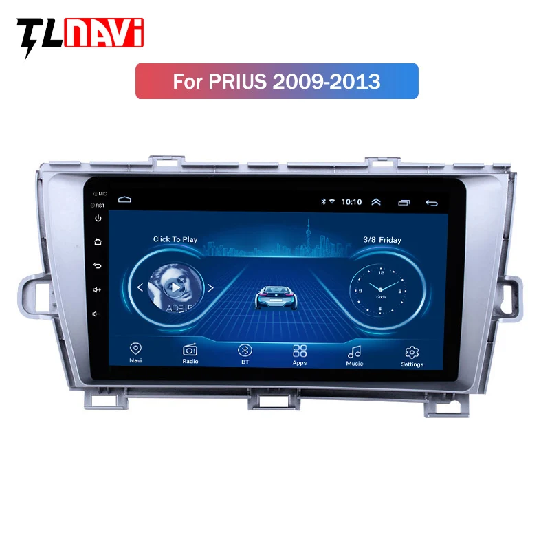 Clearance 9 inch Android 8.1 GPS Navigation Radio for 2009-2013 Toyota Prius LHD with Bluetooth USB WIFI 0