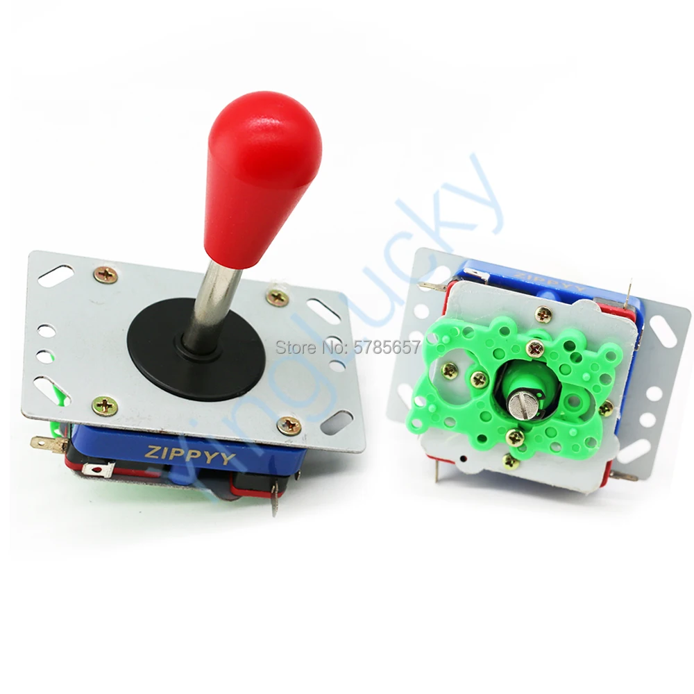 Joystick ovalado de estilo americano para máquina Arcade, Joystick de eje largo, 2 vías, Joystick de 4 vías con microinterruptor, piezas de Joystick