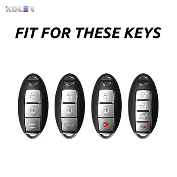 Custodia in TPU per chiave a distanza per auto per Nissan Qashqai Juke J10 J11 X-Trail T32 T31 Kicks Tiida Pathfinder Note Case Shell Cover - Custodia in TPU per chiave a distanza per auto per Nissan Qashqai Juke J10 J11