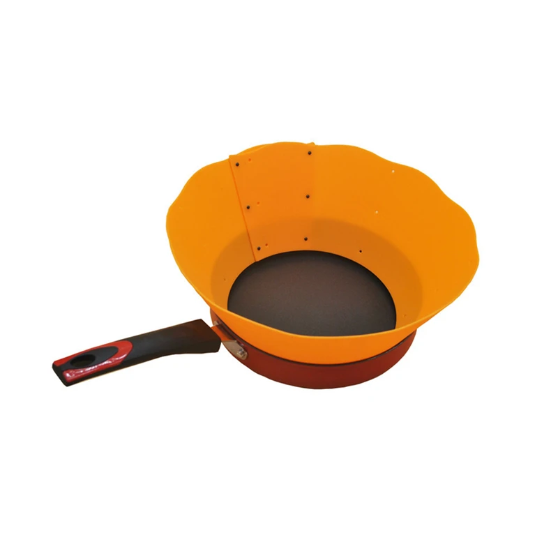 Splash Oil Baffle Kitchen Professional Tools Cooking Silicone Pot Ring To Eliminate Oil Burns Non-Stick Surface Easy To Clean