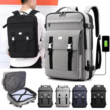 

Men's Backpack USB Charging Super Large Capacity Waterproof Multi-compartment Multifunctional Travel Bag Fashion Business Bag