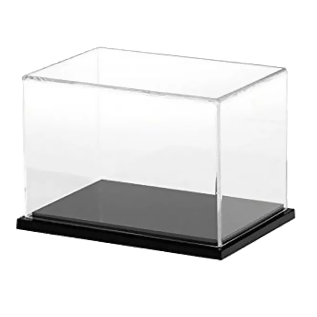 Transparent Acrylic Display Case Tray Dustproof Storage Show Box 20x10x10cm