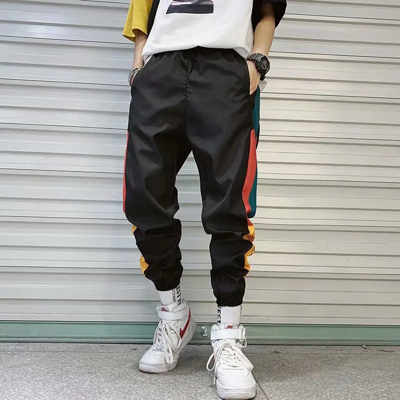 Hip Hop Streetwear Men's Splice Joggers 