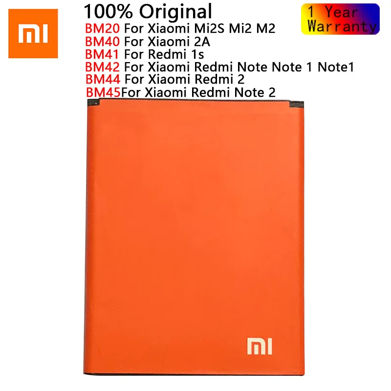 Аккумулятор Xiaomi BM20 BM41 BM42 BM44 BM45 для Redmi Note 2 Mi2S MI 1S 1 | Мобильные телефоны и аксессуары