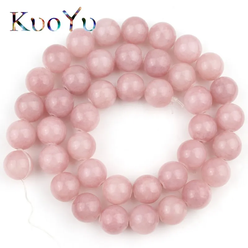 

Purple Jades Stone Beads Natural Round Loose Spacer Bead For Making Jewelry DIY Charm Bracelet Accessories 15''Strand 4/6/8/12mm