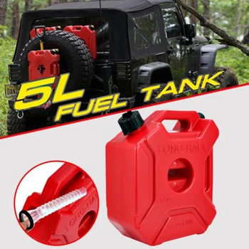 

Gasoline Container 5L 1.3 Spare Gallon Container Fuel Tank Plastic 290x250x120mm Car Petrol Tanks Jerrycan Oil Container Backup