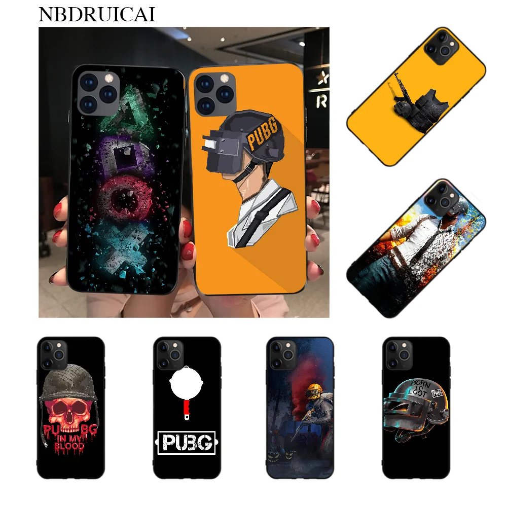 NBDRUICAI Game PUBG Winner черный ТПУ мягкий резиновый чехол для телефона iPhone 11 pro XS MAX 8 7 6 6S Plus