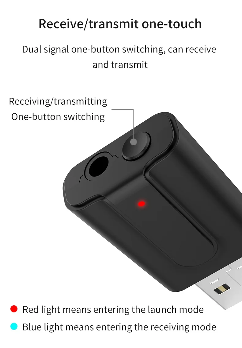 LEORY 2 в 1 bluetooth 5,0 адаптер USB на 3,5 мм аудио HiFi Звук беспроводной приемопередатчик для компьютерные наушники Динамик