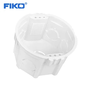 

FIKO EU Standard, Wall Round Mounting Box, Internal Cassette, Wiring Box, White Back Box For EU Switch and Socket