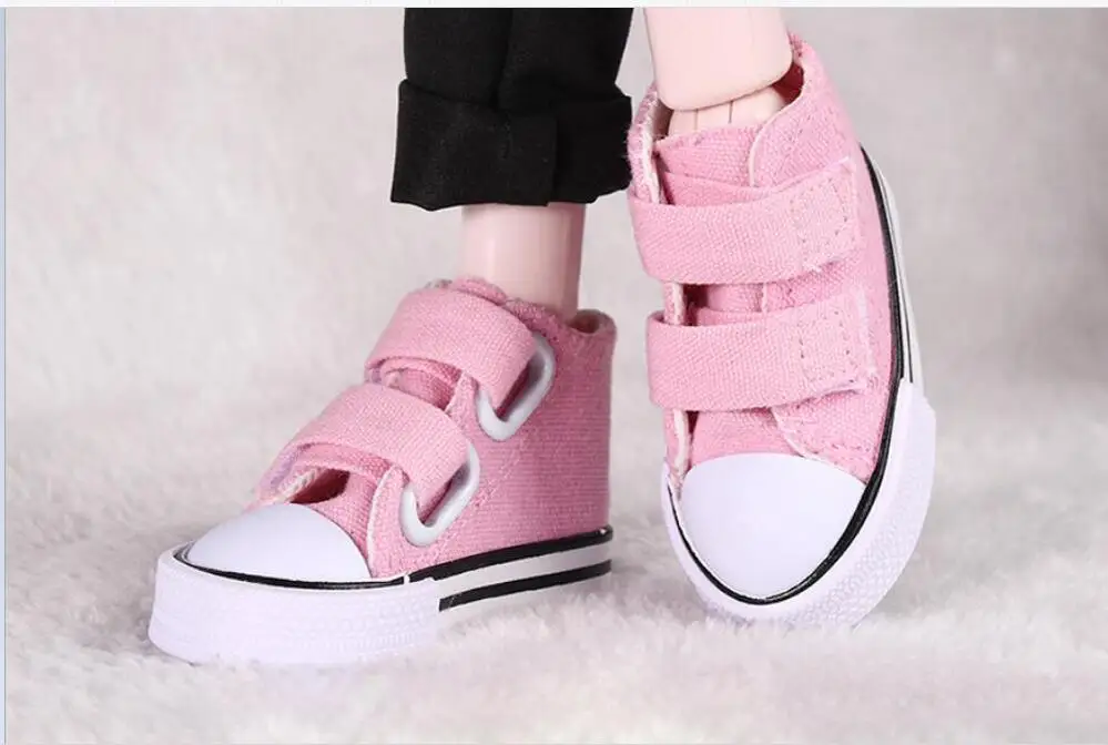 pink Модная обувь для куклы BJD с высоким ремешком для девочек 60 см; 1/3 Тканевая обувь для куклы; шесть цветов; аксессуары для костюмированной вечеринки - Цвет: pink