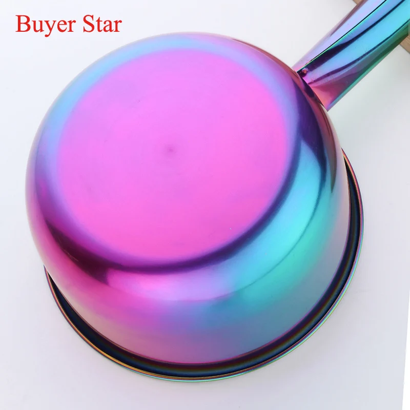 Stainless Steel Spoons Gold Long Handle Water Scoop Stainless steel Soup Ladle Pot Tableware Household Kitchen Accessories for Restaurant Hotel utensil