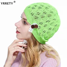 YRRETY, женская мода, листья, выдалбливают, вязанные шапочки, шапка, женская, на каждый день, кружева, кнопки, дизайн, плед, шерсть, Череп, шапка, Новое поступление