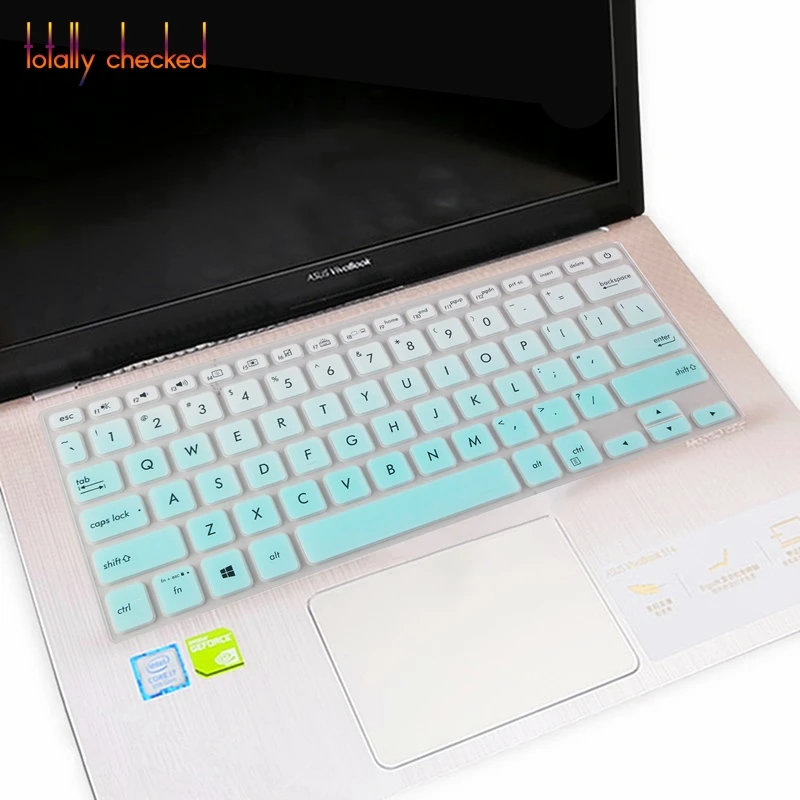 Для Asus Vivobook 14 X403F X403FA X403 F FA X420Ua X420 X420Ca X420C 14-дюймовый ноутбук силиконовая защитная накладка для клавиатуры кожного покрова - Цвет: fademint