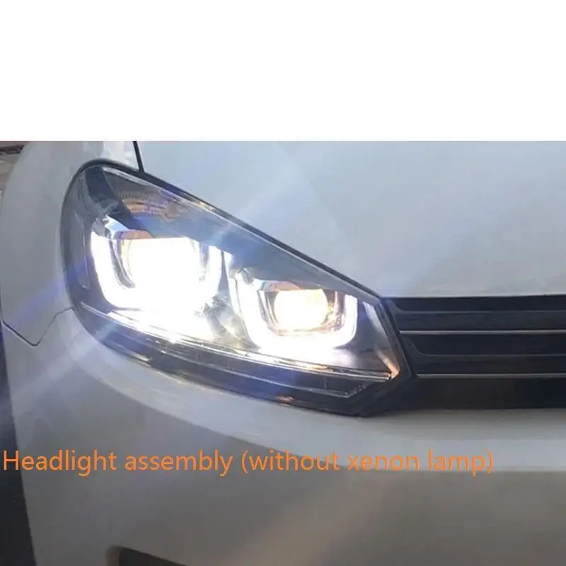 MODEL J Luces Para Авто Стайлинг боковой указатель поворота Drl светодиодные фары Задние Автомобильные фары в сборе 08 09 10 11 12 для Volkswagen Golf 6 - Цвет: MODEL J