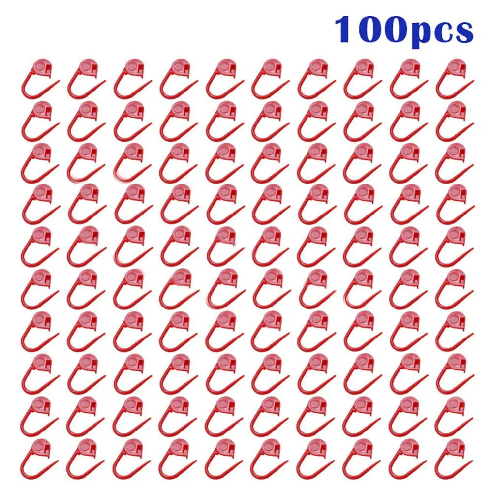 Red 100 шт. вязание крючком фиксирующий стежок иглы клип маркер Ремесло DIY Швейные Инструменты - Цвет: Red