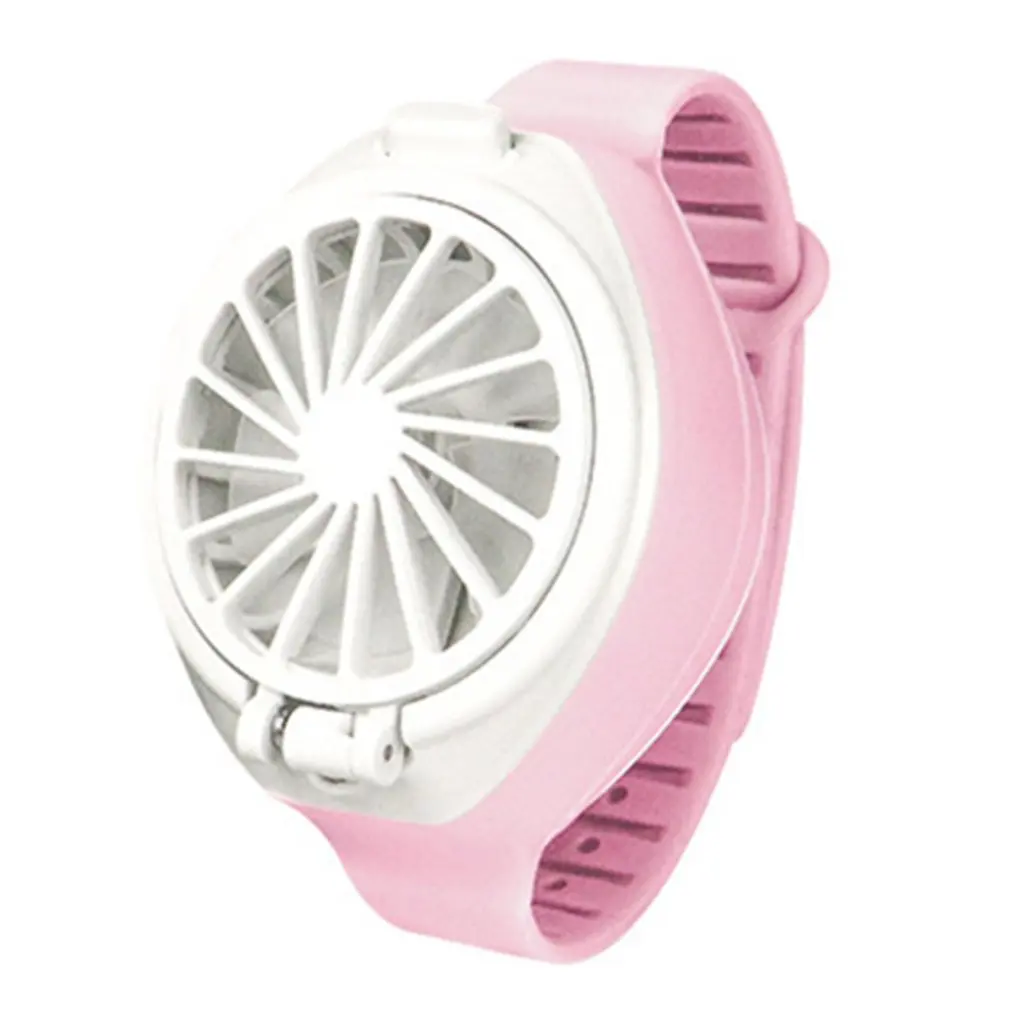 

Mini Electric Hand Watch Fan Simple Portable Summer Rechargeable Usb Foldable Fashion Pocket Small Fan