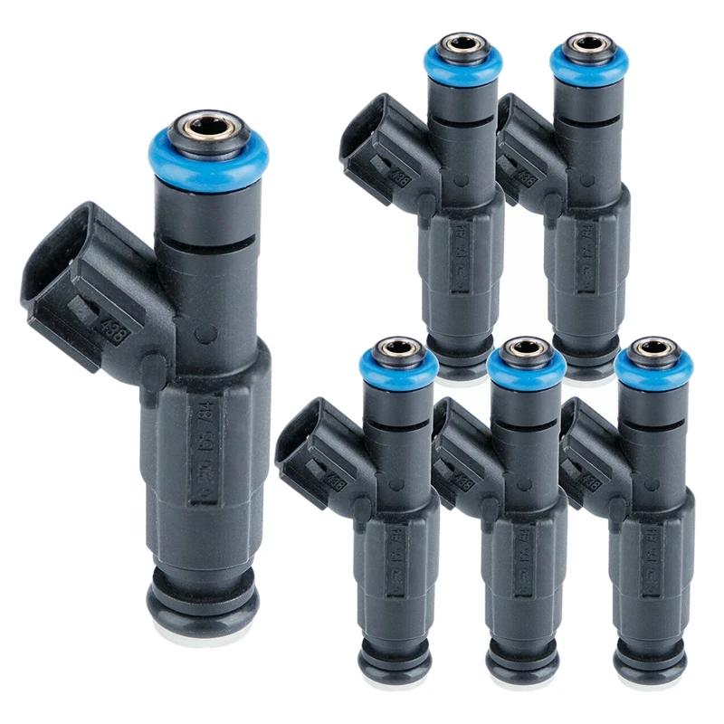 6Pcs Car Fuel Injectors for Jeep Cherokee TJ Wrangler 4.0L 1999 2004