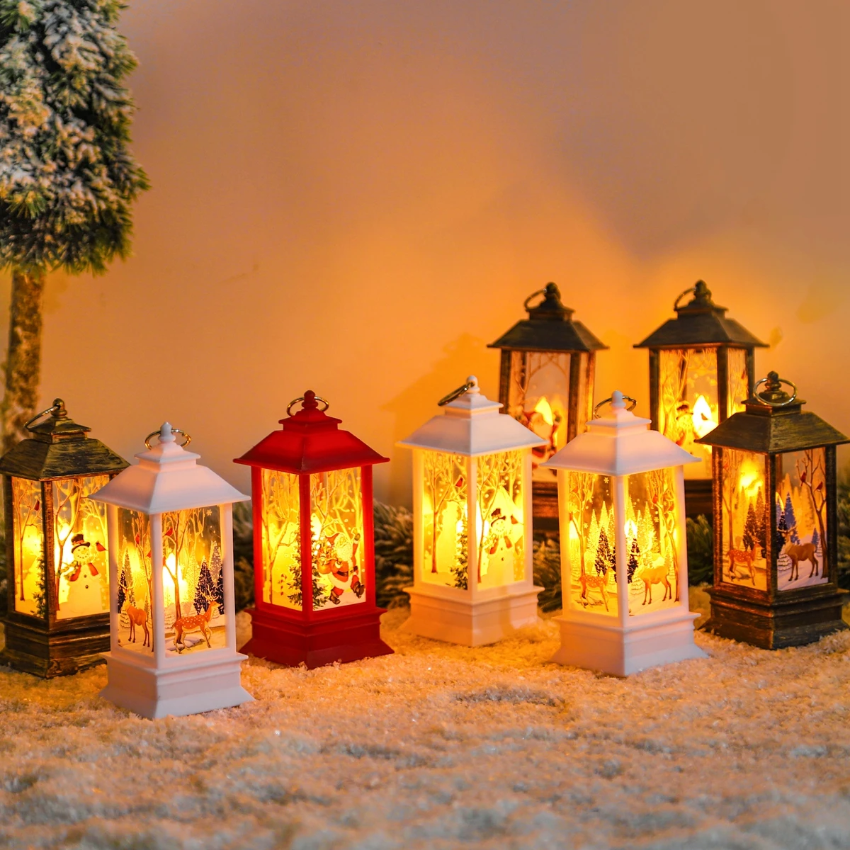 Christmas Lantern Light Merry Christmas Decorations for Home 2025