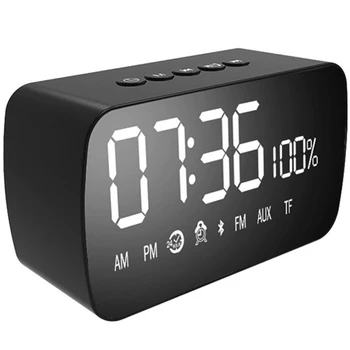 

Digital Alarm Clock Radio,Bedside FM Radio Clock with Bluetooth Speaker,Dual Alarms, Snooze & Sleep Timer,LED Display with for B
