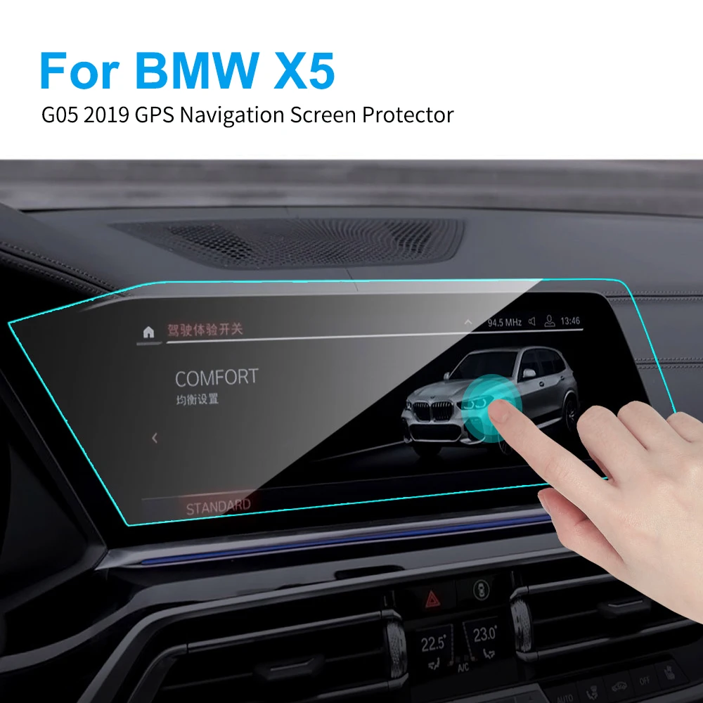 

Car GPS Navigation Screen Protector for BMW G05 X5 2019 HD Clear LCD Display Touch Screen Tempered Glass Film Car Accessories