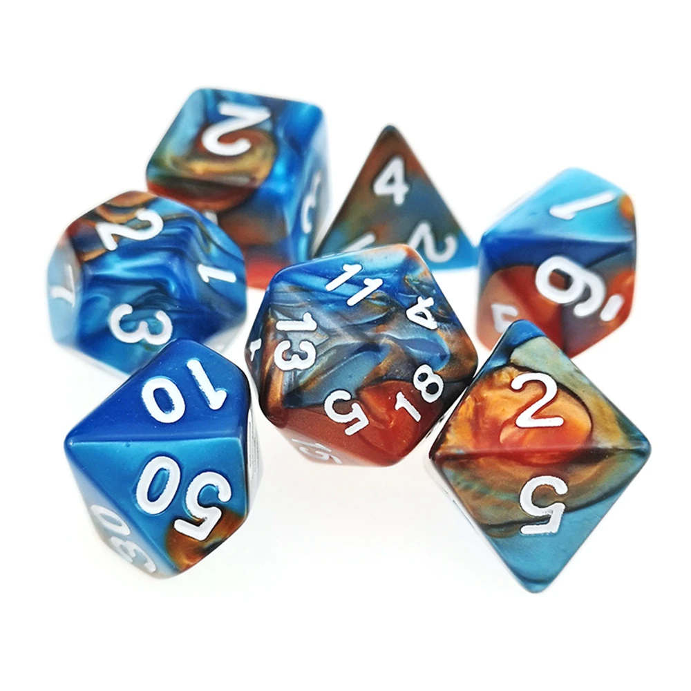 7 Pc Polyhedral Rpg Dice Set Gemini Color Blue Copper D4 D6 D8 D10 D D12 D For Dnd D D Roleplaying Games Dice Aliexpress 7 Pc Polyhedral Rpg Dice Set Gemini Color Blue Copper D4 D6 D8 D10 D D12 D For Dnd D D Roleplaying Games Dice Aliexpress