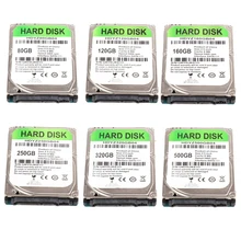 New Internal HDD 2.5 inch SATA III 5400 RPM Hard Drive for Laptop PC Computer 80GB 120GB 160GB 250GB 320GB 500GB for Windows Mac