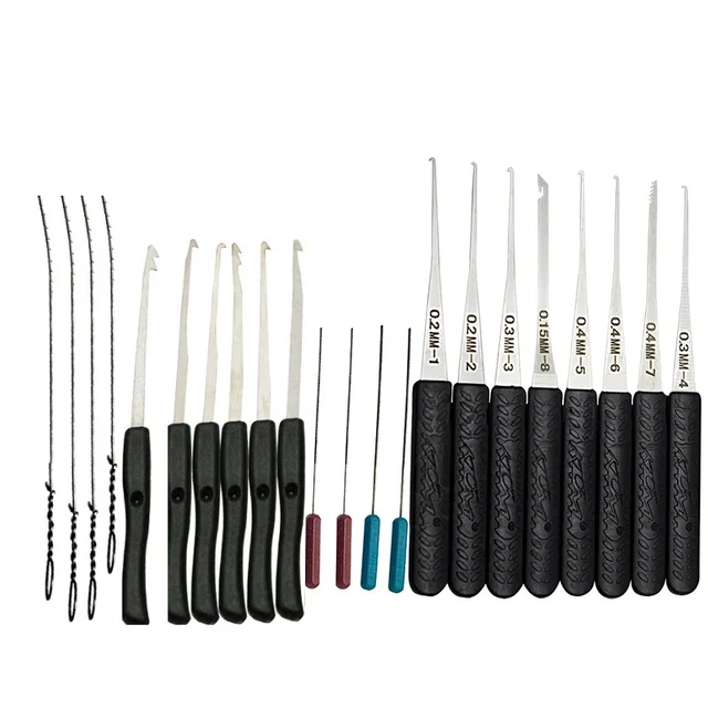 Professional Lock Pick Set Hand Tools Locksmith Tools Remove Hooks Lock Pin Broken Key Extractor same to picture 2in1
