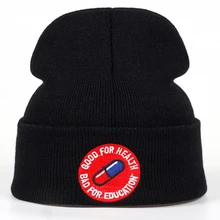 Высококачественная Повседневная вязаная зимняя шапка в стиле хип-хоп для мужчин и женщин