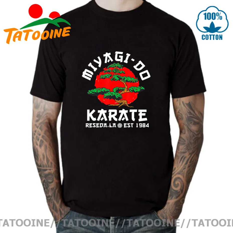 Новая летняя мужская футболка Miyagi Do Karate Bonsai Tree Лидер продаж 2020 Детские японские